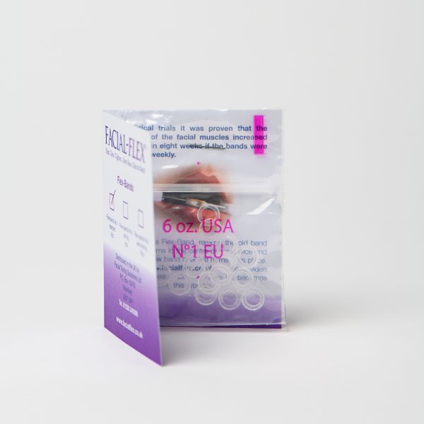 Packet of 15 No.1 (6oz) Standard Facial Flex Bands for use on a Facial Flex Facial Exerciser