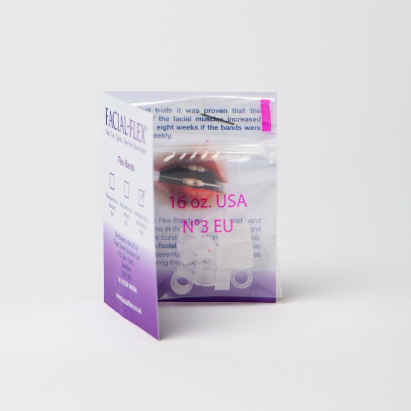 Packet of No.3 (16oz) Extra-Strong Flex-Bands for FACIAL-FLEX® Facial Exerciser