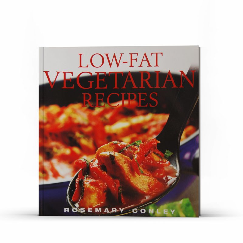 Front cover of the soft-back book "Low Fat Vegetarian Recipes" by Rosemary Conley