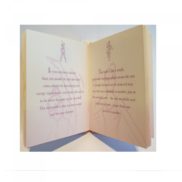 Inside pages of the Rosemary Conley small hardback book "How to Lose Weight"