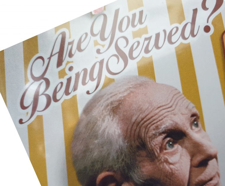 Shop staff have names and we all remember Young Mr Grace, a character from the TV sitcom "Are You Being Served?"