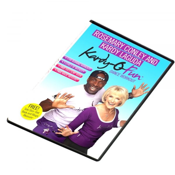Front cover of a Rosemary Conley & Kardy Laguda Kardy-o-Fun Dance Workout DVD
