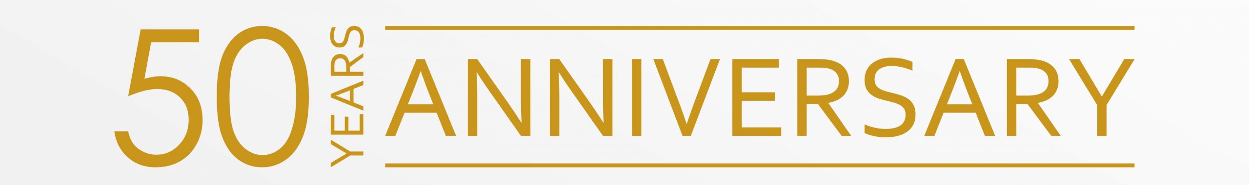 50 year gold anniversary banner